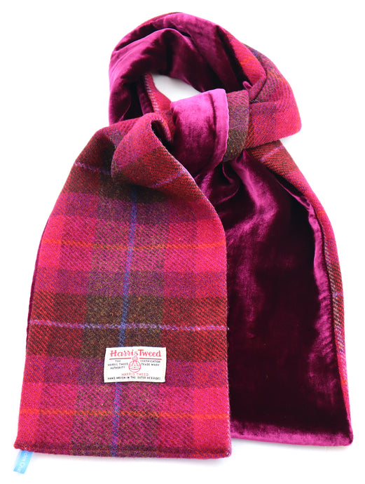Harris Tweed/Velvet Cerise sample scarf