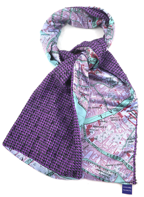 City on Cloth Silk/Wool Scarf. Venice